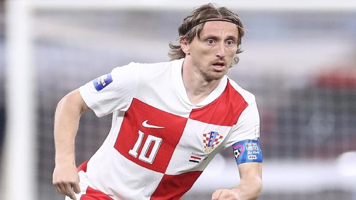 Luka Modric dons the armband for Croatia